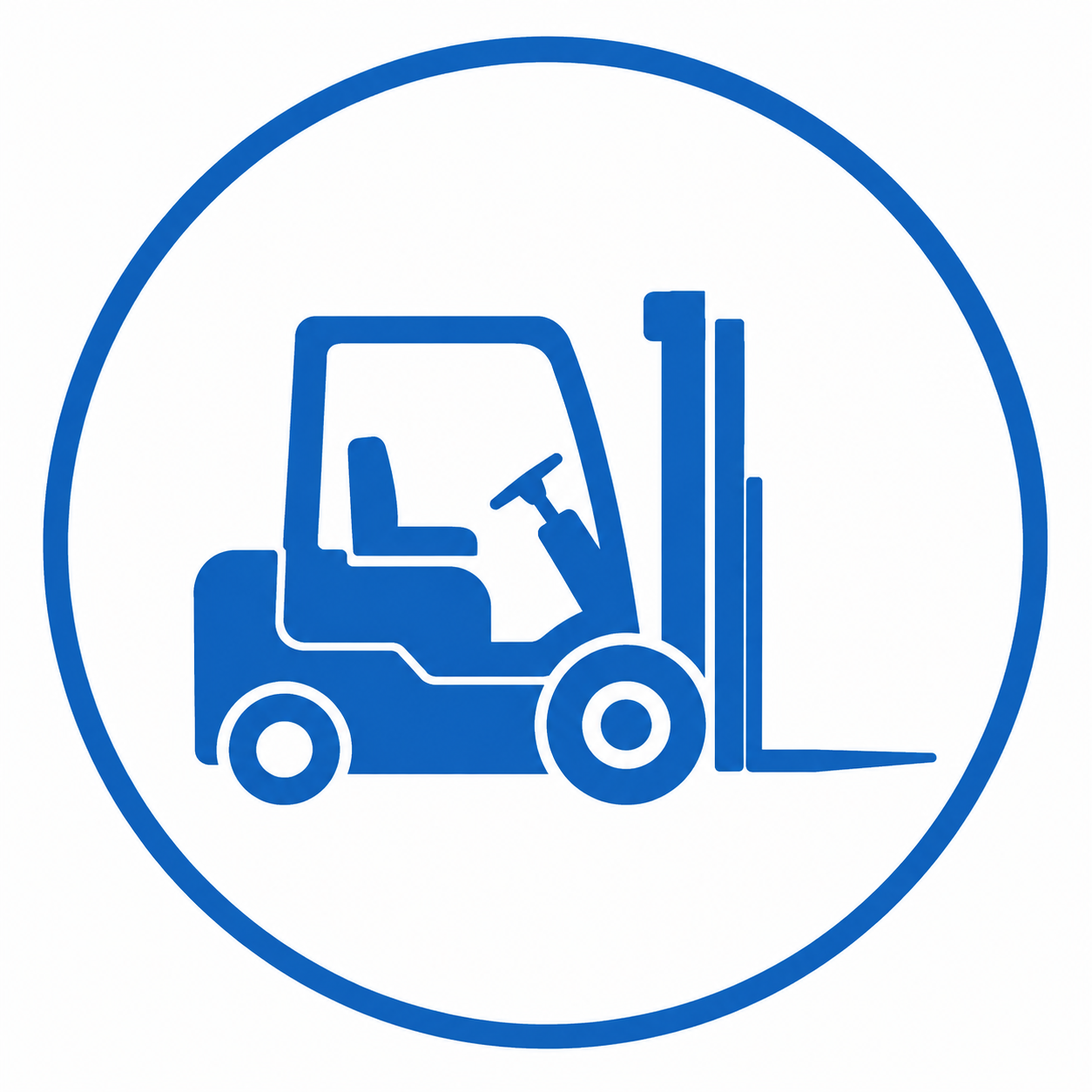 Illustratie heftruck voor de heftruckopleidingen van PTC Opleidingen